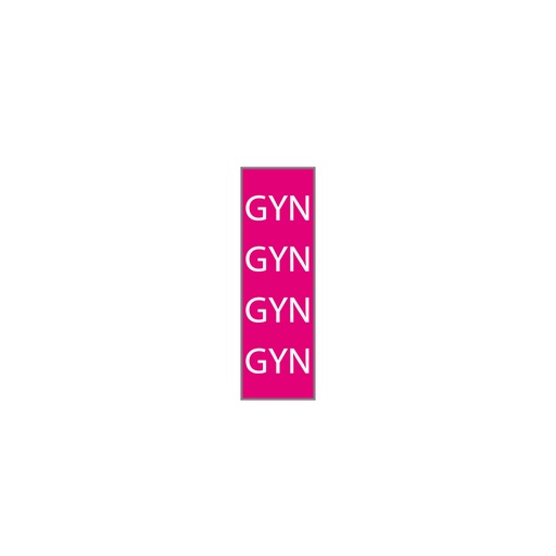 [721-T607-19] FUKSIA/VALKOINEN "GYN"