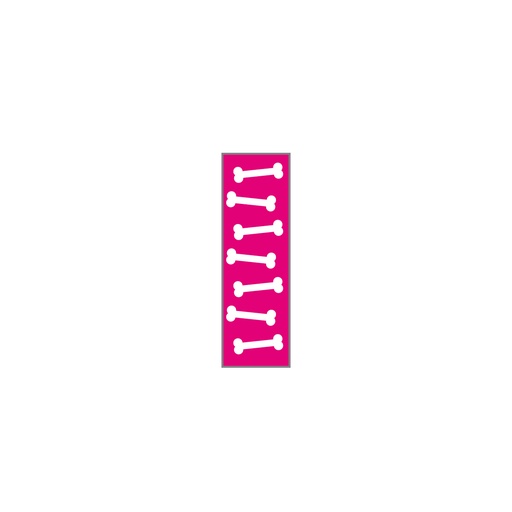 [721-T702-19] FUKSIA/VALKOINEN LUUT