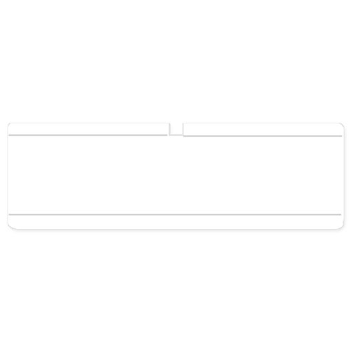 [726-01550] INSERTION LABEL WHITE 56X18MM