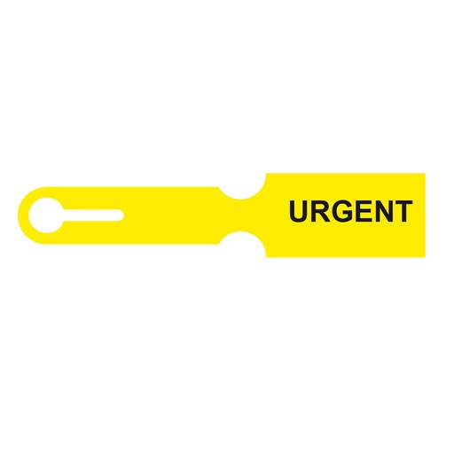 [726-09584] VIESTILAPPU URGENT KELTAINEN