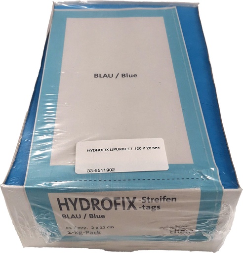 [33-6511902] HYDROFIX LIPUKKEET 120 X 20 MM, SININEN